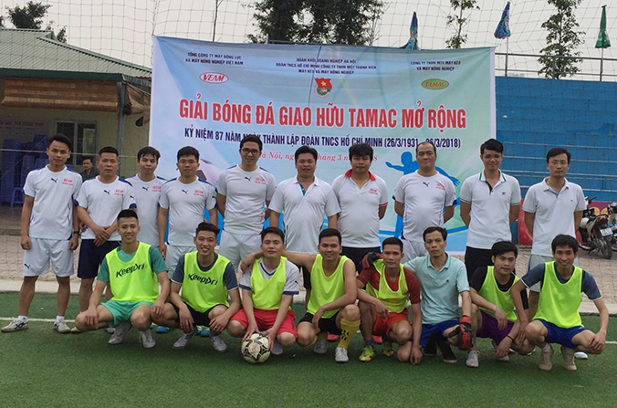 Đoàn TNCS HCM công ty TAMAC tổ chức giao lưu bóng đá với Đoàn thanh niên Tổng Công ty VEAM nhân kỷ niệm 87 năm ngày thành lập Đoàn TNCS Hồ Chí Minh